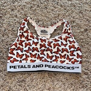 Petals and peacocks zumiez Butterfly Print Sports Bra